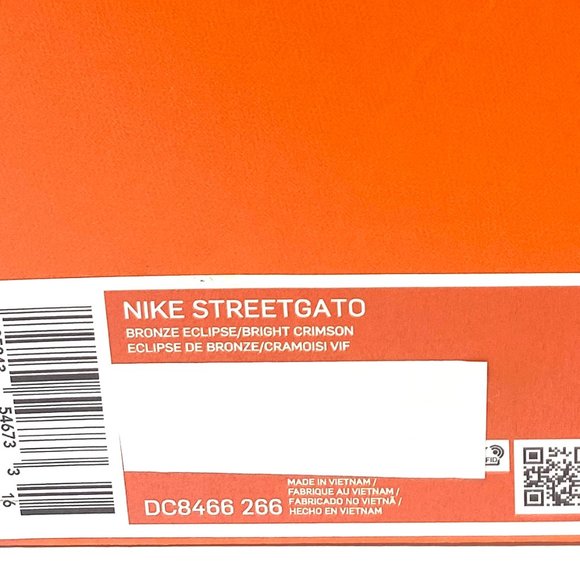 💖MEGA SALE💖NIKE Women 8 DC8466 266 STREETGATO Bronze Eclipse Bright Crimson - Picture 9 of 10